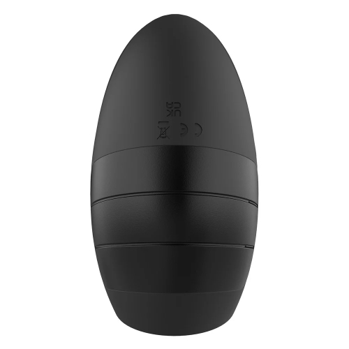 Мастурбатор із вібрацією відкритий нереалістичний чорний Dream Toys Essentials - 8