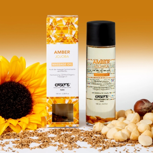 Масажне масло з бурштином EXSENS Amber Jojoba 100мл - 4