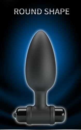 Анальная вибропробка черная LYBAILE Mr. Play Super Power Vibrating Anal Plug - 5