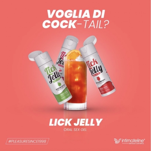 Оральний лубрикант на водній основі зі смаком яблука Intimateline Lick Jelly Oral Sex Gel 50мл - 3
