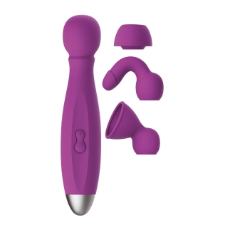 Вибромассажер микрофон фиолетовый DREAM TOYS QUEENPIN 