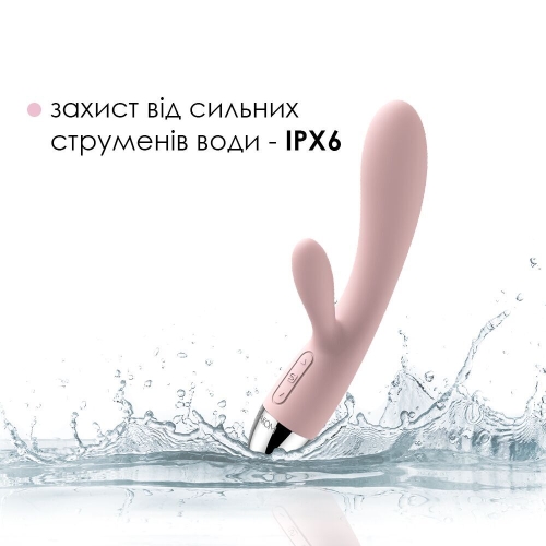 Вибратор кролик для вагинально клиторальной стимуляции розовый Svakom Alice Pale - 5