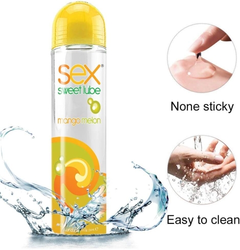 Смазка для орального секса на водной основе со вкусом манго и дыни Topco Sex Sweet Lube 197 мл - 3