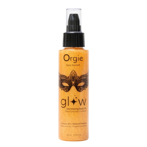 Масло шиммер для тела с афродизиаком Orgie Glow 110 мл - 1