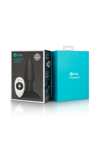Анальная пробка с вибрацией и пультом управления B-VIBE для эротических игр силиконовая черная - 10