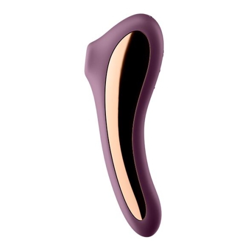 Вакуумний вібростимулятор для клітора фіолетовий водонепроникний Satisfyer Dual Kiss - 3