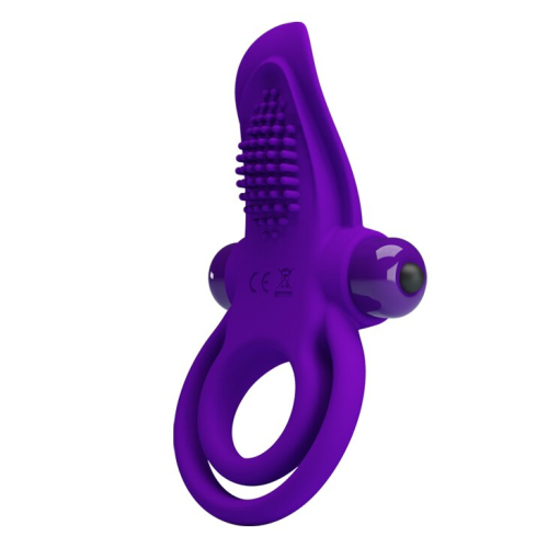 Кільце ерекційне з вібро-стимулятором клітора Pretty Love Vibrant penis ring BI-210203-1 - 3