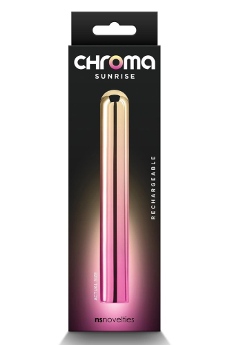 Вибратор вагинальный розово золотистый NS Novelties Chroma размер L - 4