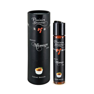 Масло массажное возбуждающее со вкусом Крем Брюле Plaisirs Secrets 59 мл