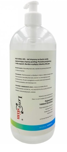 Анальний лубрикант на водній основі Love Stim 1000 ml - 2
