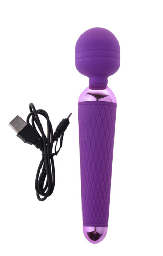 Универсальный вибромассажер Ванд фиолетового цвета CanWin Purple point - 6