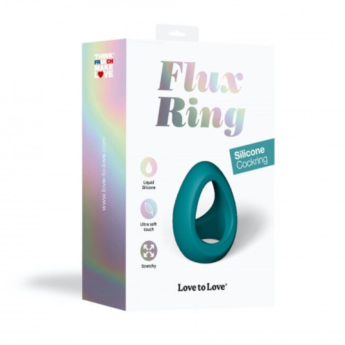 Ерекційне кільце подвійне для пеніса і яєць зелене Love To Love FLUX RING - 6