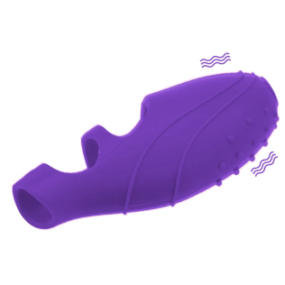 Вибратор на палец для стимуляции клитора цвет фиолетовый Sexy desires Lazy finger