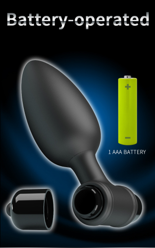 Анальная вибропробка черная LYBAILE Mr. Play Super Power Vibrating Anal Plug - 9