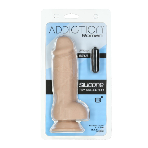 Фалоімітатор реалістичний на присосці тілесного кольору ADDICTION Roman - 4