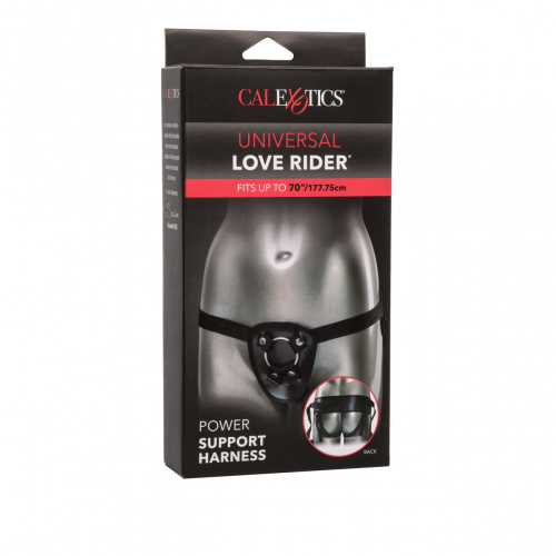 Трусики для страпону чорного кольору California еxotic novelties Universal Love Rider Power Support Harness - 3