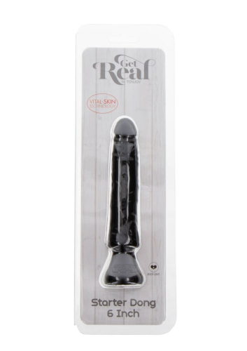 Фалоімітатор реалістичний на чорний присоску Toy Joy Get Real Dong Starter - 6