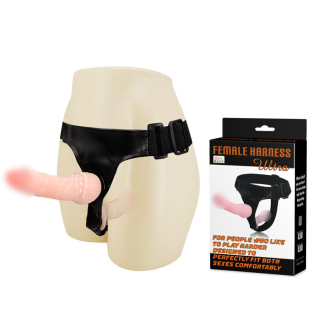 Кріпильні трусики-стапон з вагінальною пробкою Female Harness Ultra BW-022020