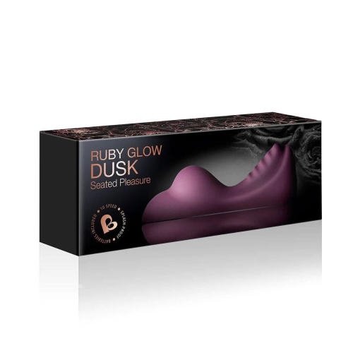 Вибромассажер с изгибами фиолетового цвета Rocks Off Ruby Glow Dusk - 4