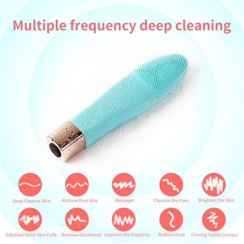 Міні масажер для обличчя блакитний Levett Blue - 3