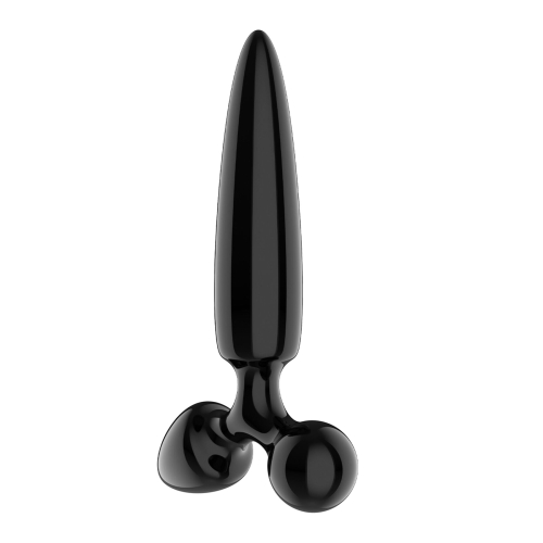 Трехсторонний стеклянный дилдо черный Satisfyer Triple Crystal 1 - 2