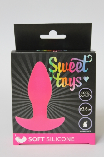 Втулка анальная ярко-розовая L 85 мм D 36 мм SWEET TOYS - 4