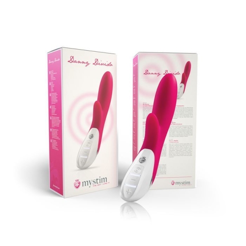 Вібратор із кліторальним стимулятором рожевий Mystim Danny Divido - 7
