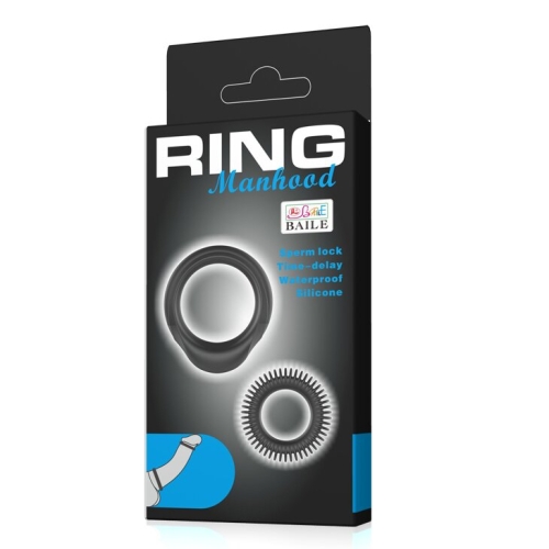 Набір ерекційних кілець Lybaile RING Manhood BI-210153 - 7
