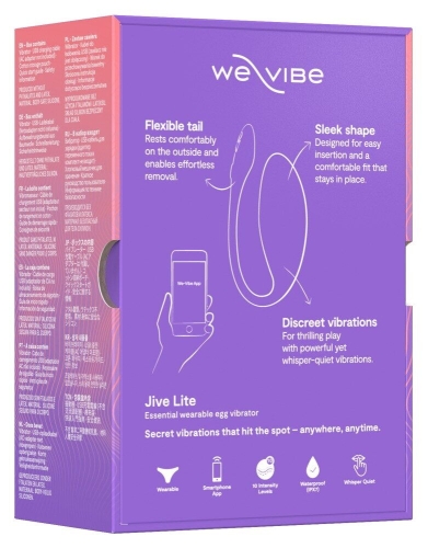Смарт віброяйце вагінальне фіолетового кольору We-Vibe Jive Lite - 12
