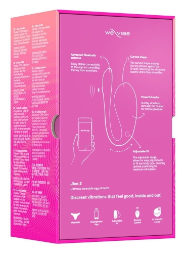 Смарт віброяйце з пультом управління рожевого кольору We-Vibe Jive 2 Electric - 13