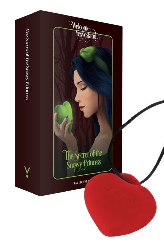 Мини вибратор для клитора красного цвета FairyGasm PleasureStone - 1