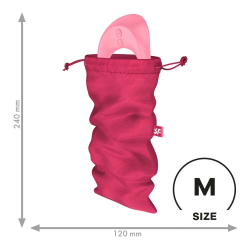 Мешочек для хранения игрушек розового цвета Satisfyer Treasure Bag размер M - 1