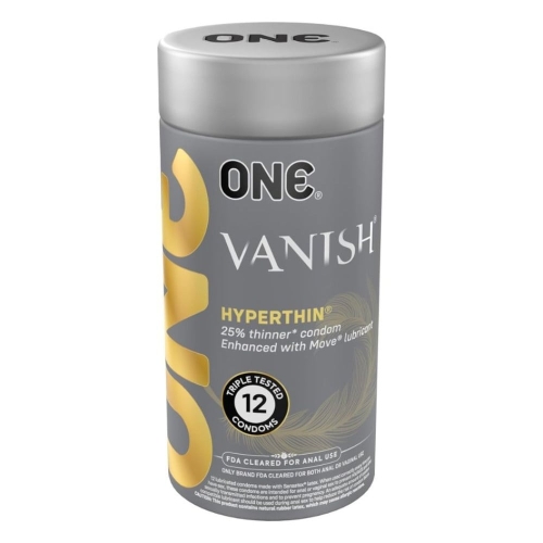 Презервативи супертонкі прозорого кольору ONE Vanish 12 штук - 1