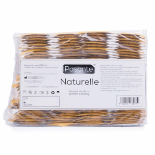 Плотнооблегающие презервативы из латекса со смазкой Pasante Naturelle №144 144 штуки