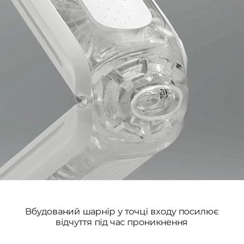 Мастурбатор раскладной бело прозрачного цвета Tenga Flip Zero GRAVITY - 5