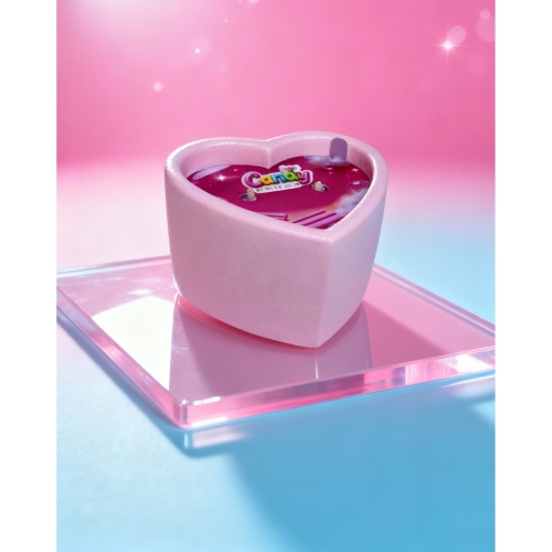 Масажна свічка у формі серця з ароматом жуйки Candy Bubble Gum 70 мл - 23