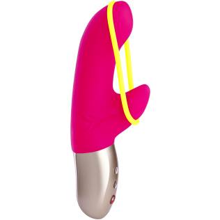 Вібратор із стимуляцією клітора червоний Fun Factory Amorino