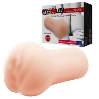Мастурбатор-вагина для члена из киберкожи Crazy Bull MAGGIE POCKET PUSSY MASTURBATOR