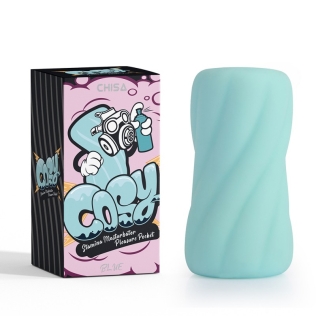 Мастурбатор для мужчин бирюзового цвета Chisa Pleasure Pocket