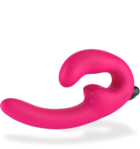 Безременной страпон з вібрацією Sharevibe Fun Factory рожевий - 3
