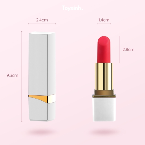 Вибратор помада для клитора белого цвета Cottelli Collection Lipstick - 5