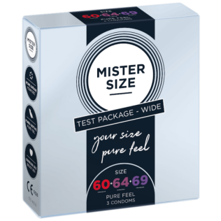 Презервативы (тестер) Mister Size 60, 64, 69 мм 3 штуки