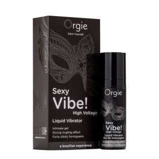 Жидкий вибратор с максимальной силой вибрации Orgie Sexy Vibe High Voltage 15 мл