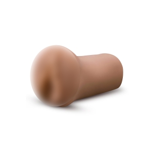 Мастурбатор Вагина реалистичная с бусинами внутри коричневого цвета Blush Enlust Molly