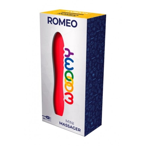 Вибратор вагинальный из силикона красного цвета Wooomy Romeo - 3