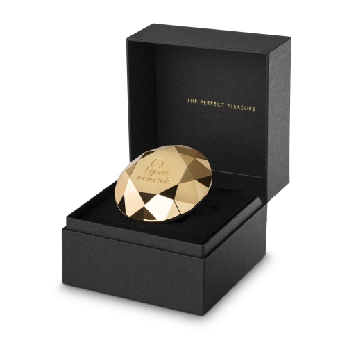 Вибратор-бриллиант для клитора Bijoux Indiscrets золотой - 1