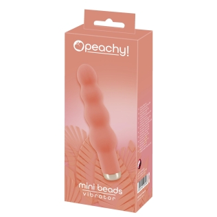 Мини вибратор рельефный вагинальный розового цвета Soft Silicone Mini Beads