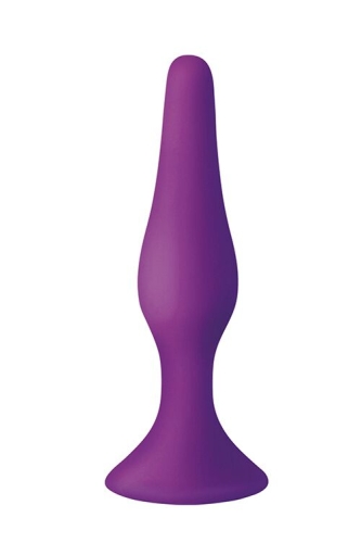 Анальна пробка на присоску фіолетова MAI Attraction Toys № 34 - 1