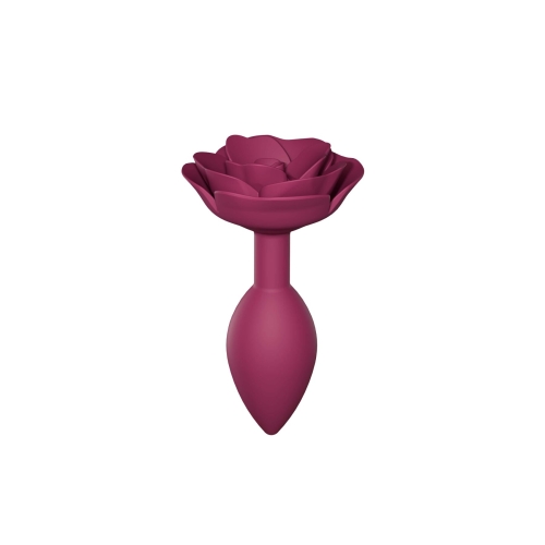 Силіконова анальна пробка розмір M фіолетова Love To Love OPEN ROSES PLUM STAR - 1