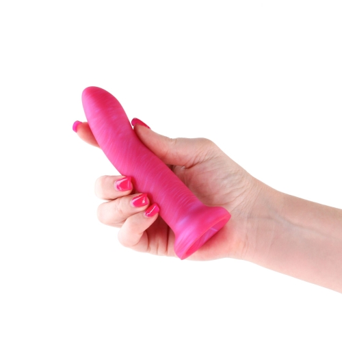 Фалоімітатор на присосці рожевий сріблястий NS Novelties Royals - 7&amp;quot; Charlie Metallic Pink - 2